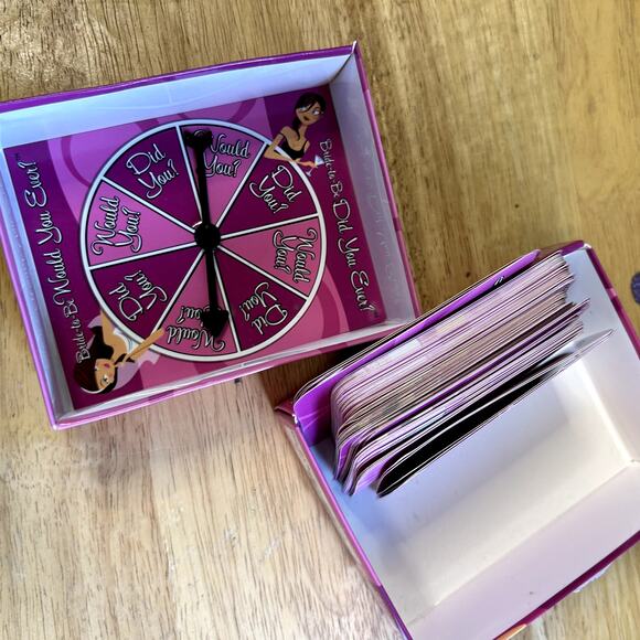 Bride to be Did you ever vs. Would You Ever? Bridal Party Game spinner cards - Picture 6 of 7